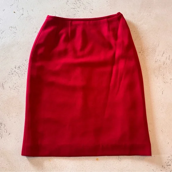 Vintage Tahari Red Skirt Suit